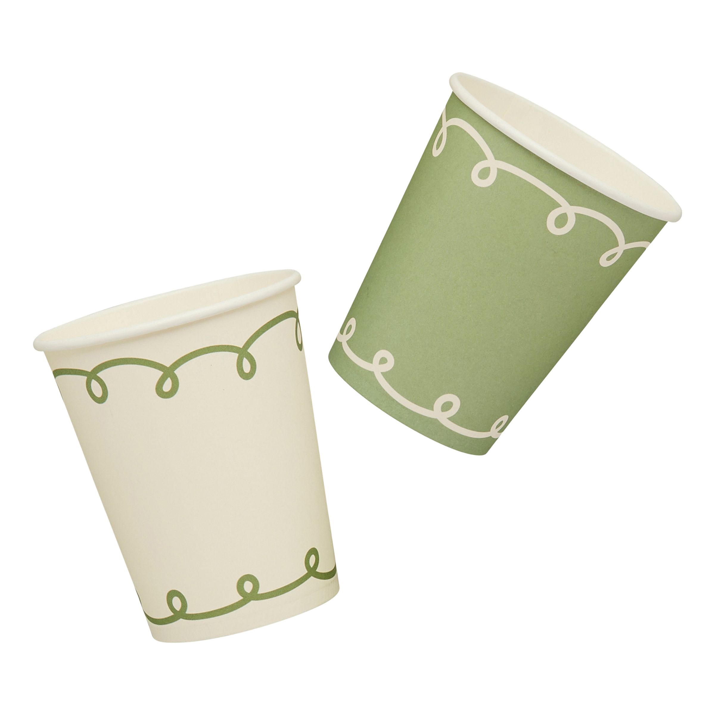 Botanic Vihreätlehtiset Pahvimukit - 8-pakkaus