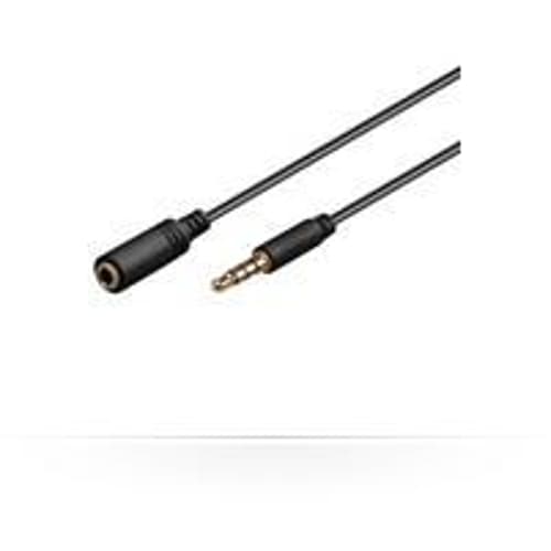 MicroConnect IPOD006B 3,5 mm audio -jatkokaapeli, 5 m, musta