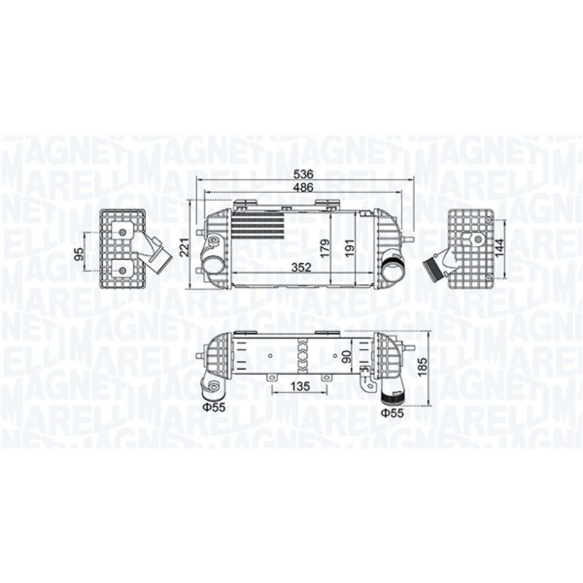 Välijäähdytin MAGNETI MARELLI 351319205760