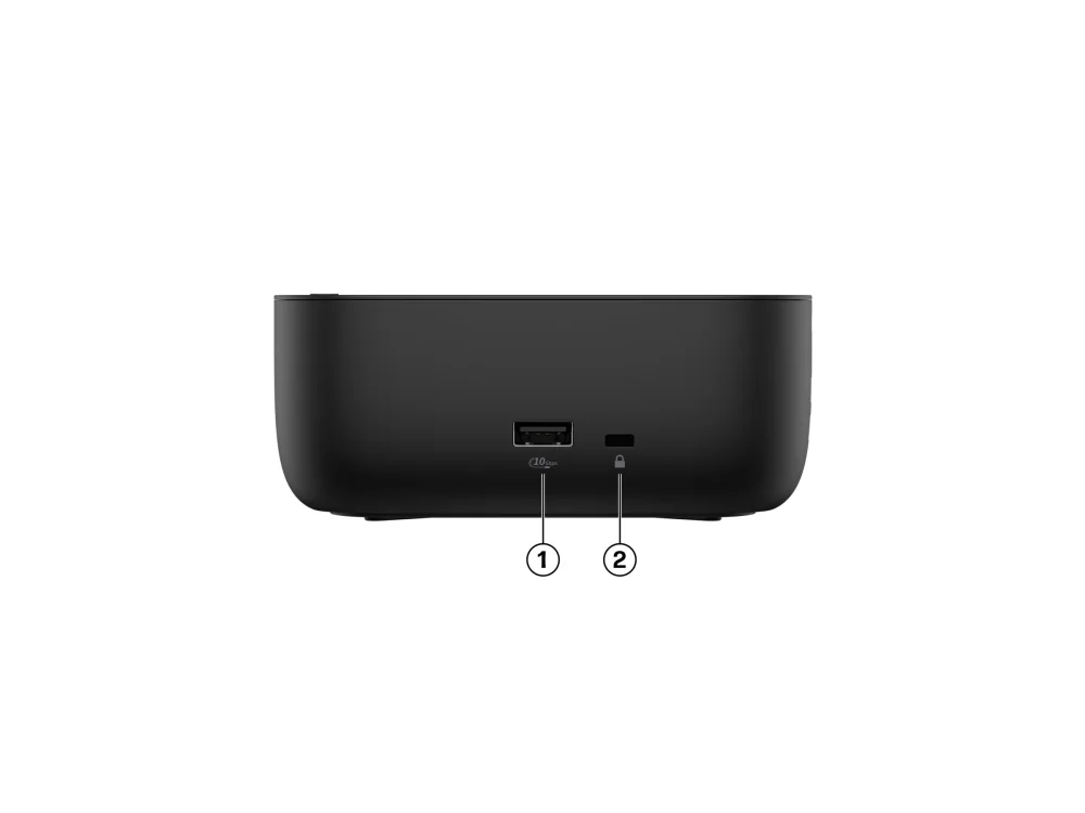 HP USB-C Dock G6 100W - 3x USB 3.2, 2x USB-C(15W), 2x DisplayPort 1.4, 1x HDMI 2.1, 1x RJ-45, 1x nano lock slot