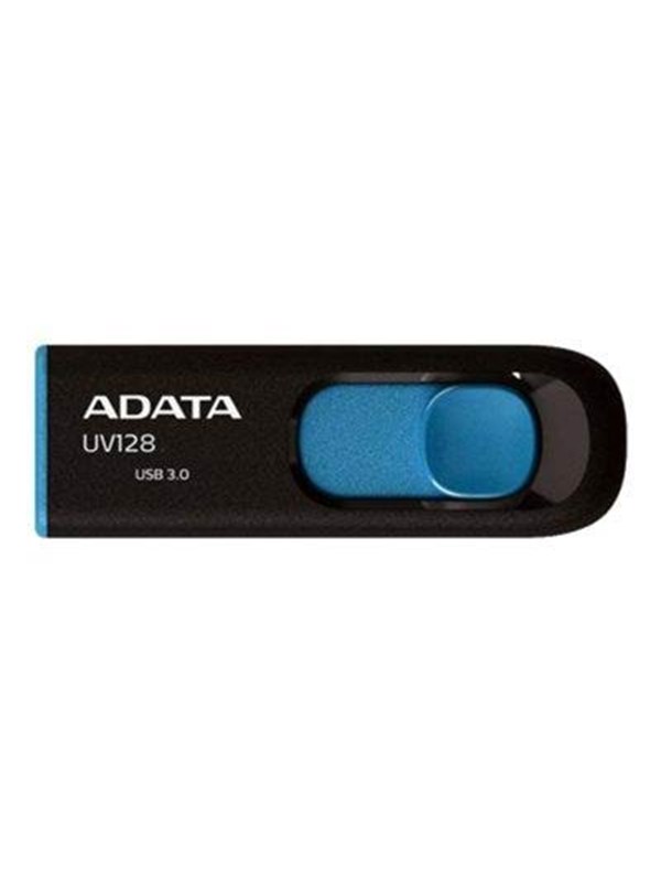 A-DATA DashDrive UV128 USB 3.2 Gen 1 32 Gt -muistitikku, musta/sininen
