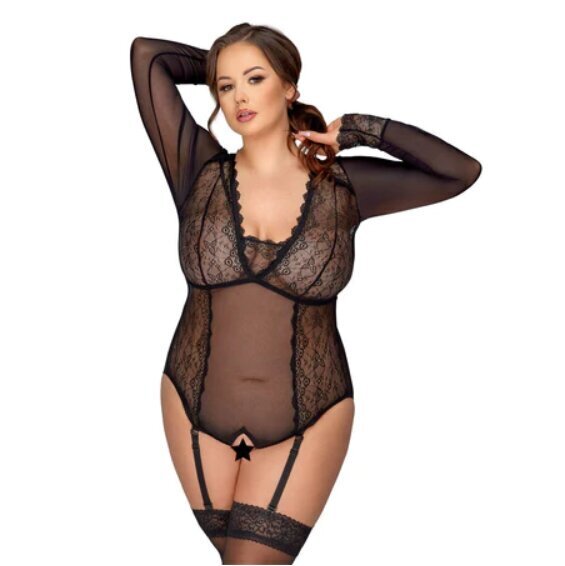 Long-Sleeved Body with Lace Inserts