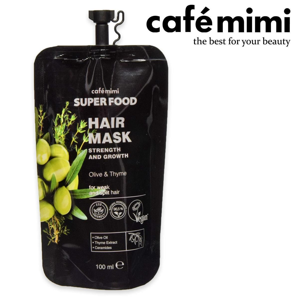 Cafe Mimi Vahvistava & Hiusten Kasvua Edistävä Hiusnaamio 100Ml