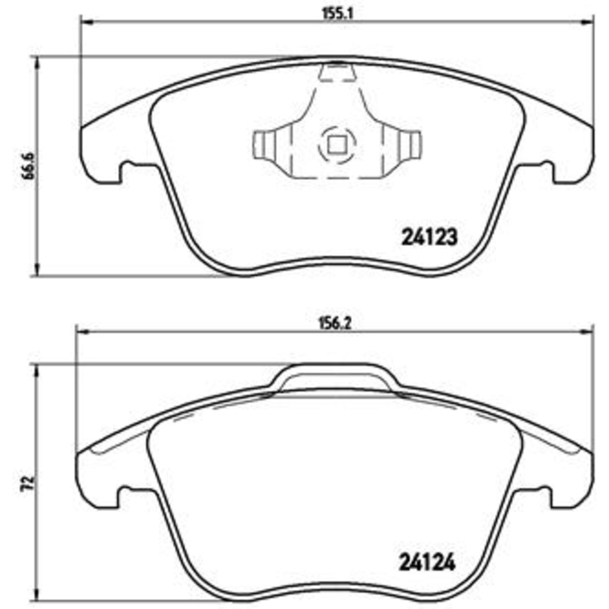 Jarrupalat, levyjarru BREMBO P 44 020X