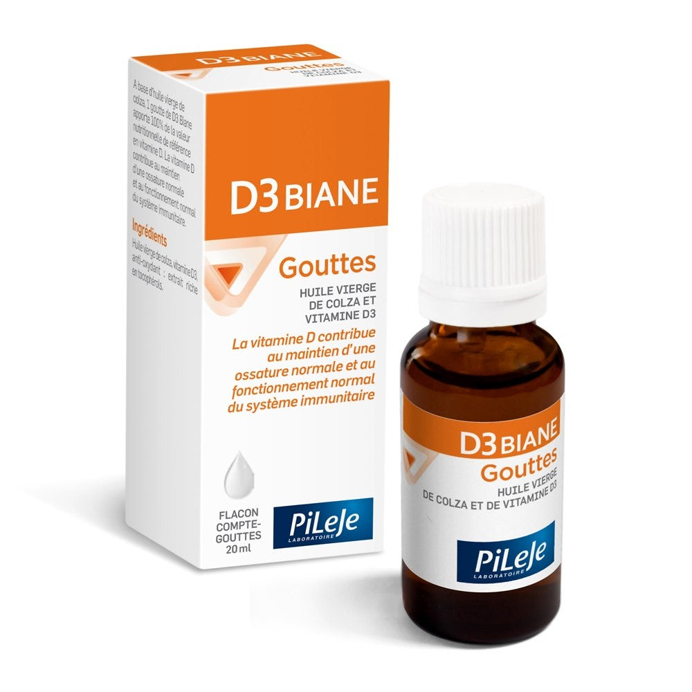 Pileje D3 Biane D3-vitamiini Gocce 20 ml