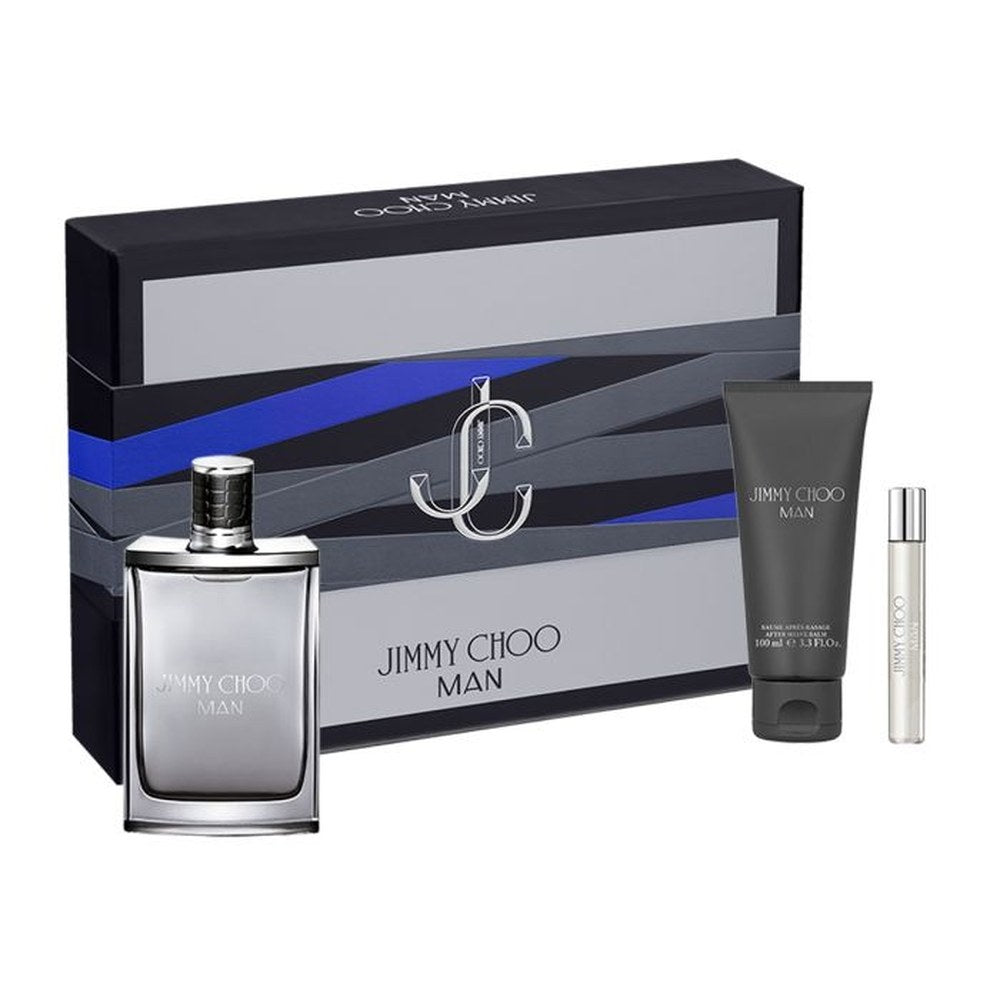 Lahjasetti Jimmy Choo Man EDT 100 ml, suihkugeeli 100 ml ja EDT-miniatyyri 7,5 ml 100ml