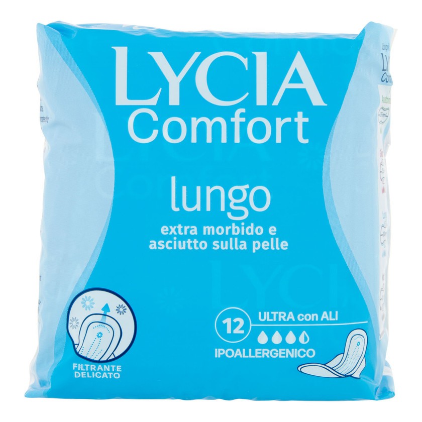 Lycia Ultraohuet pitkät siivet siteet X 12