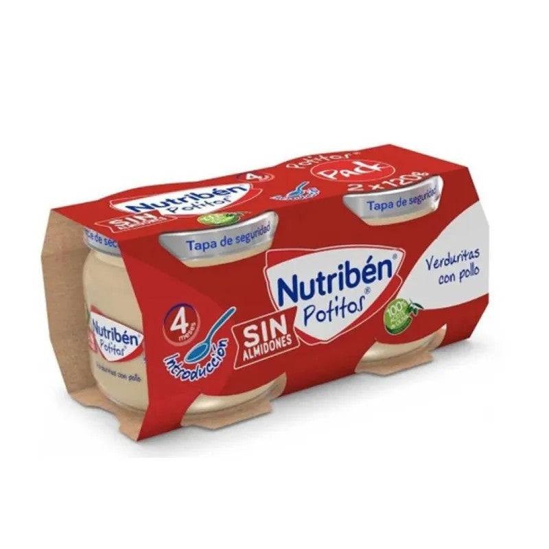 Nutribén Vihannekset purkissa kanan kanssa (2 pakkausta à 120 g)