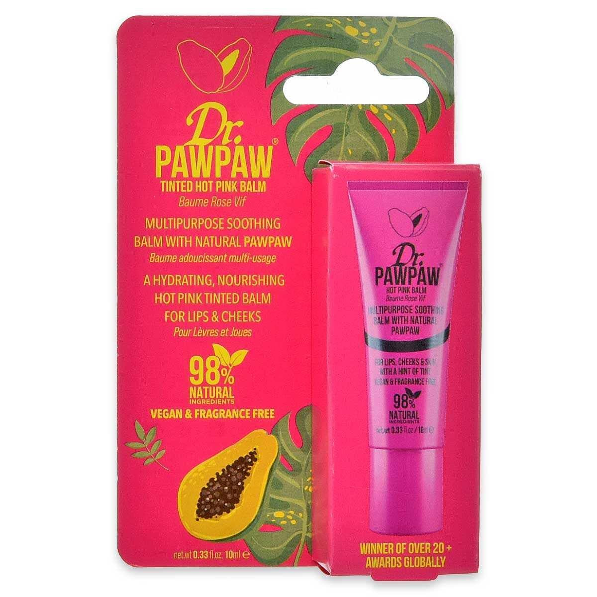 Dr. Pawpaw Hot Rosa Stick Duo Huulille Ja Poskille 10 Ml