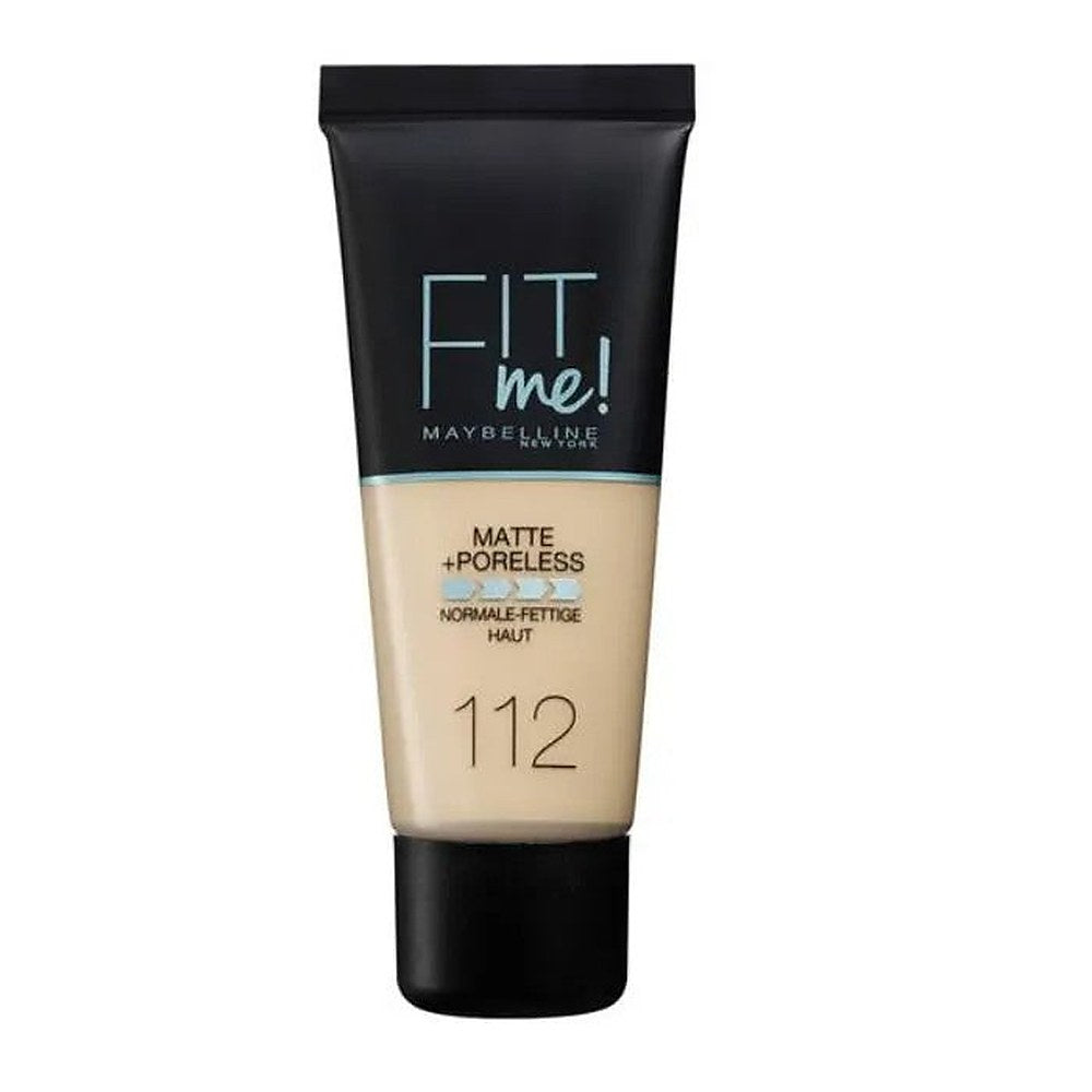 Maybelline Fit Me Matta + Huokoseton meikkivoide 112 Pehmeä beige 30 ml