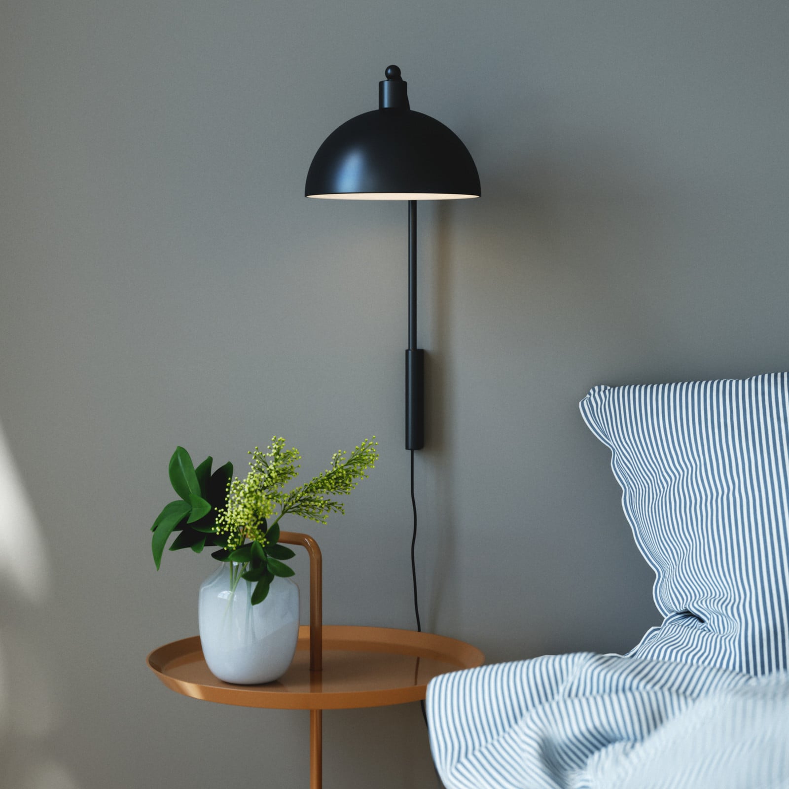 Ellen 20 Seinävalaisin Black - Nordlux - Olohuone - Skandinaavinen - Metalli - Yksilamppuinen