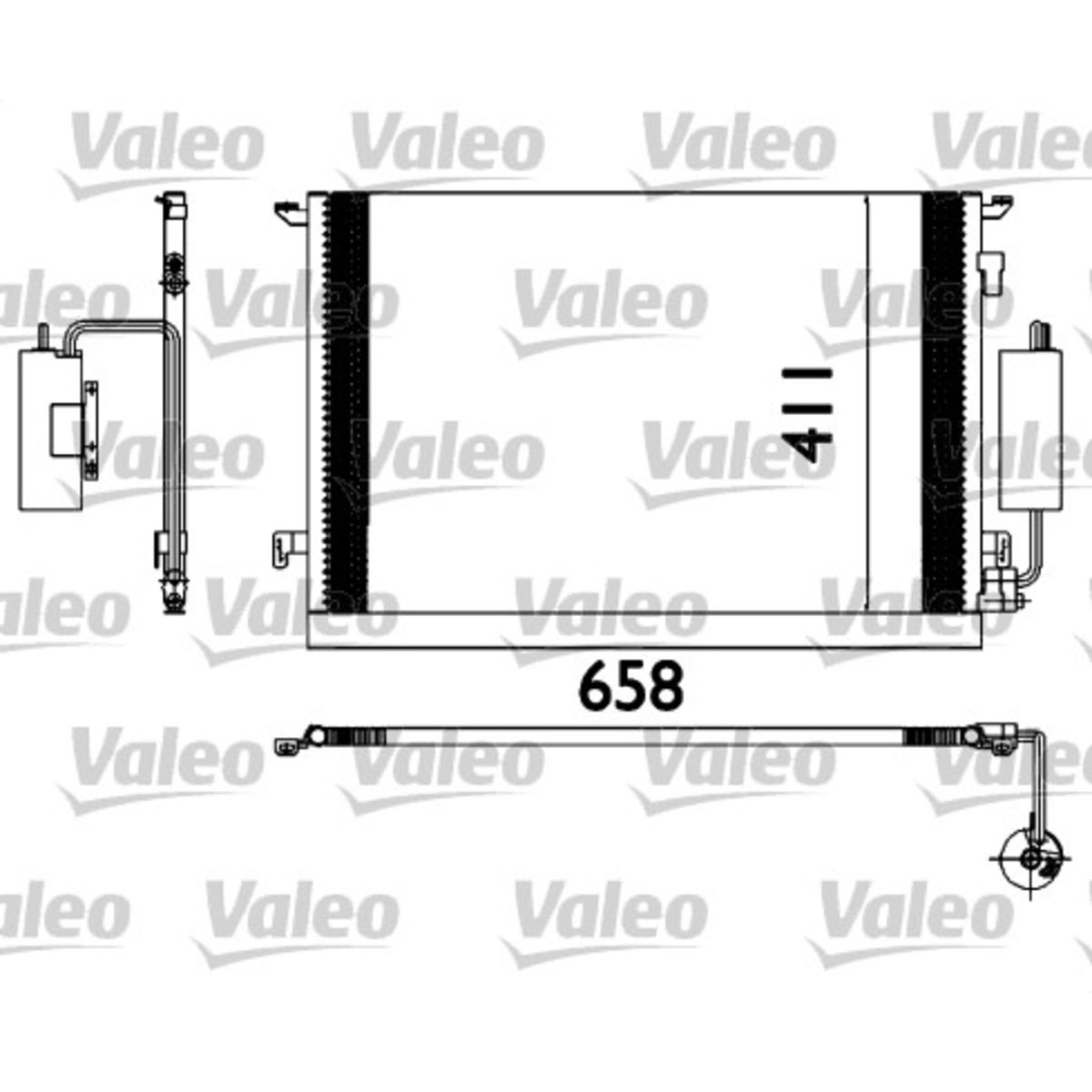 Lauhdutin, ilmastointilaite VALEO 817648