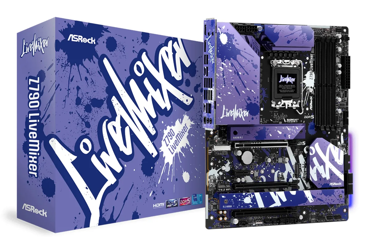 ASRock Z790 LiveMixer Emolevy - Intel Z790 - Intel LGA1700 - DDR5 RAM - ATX