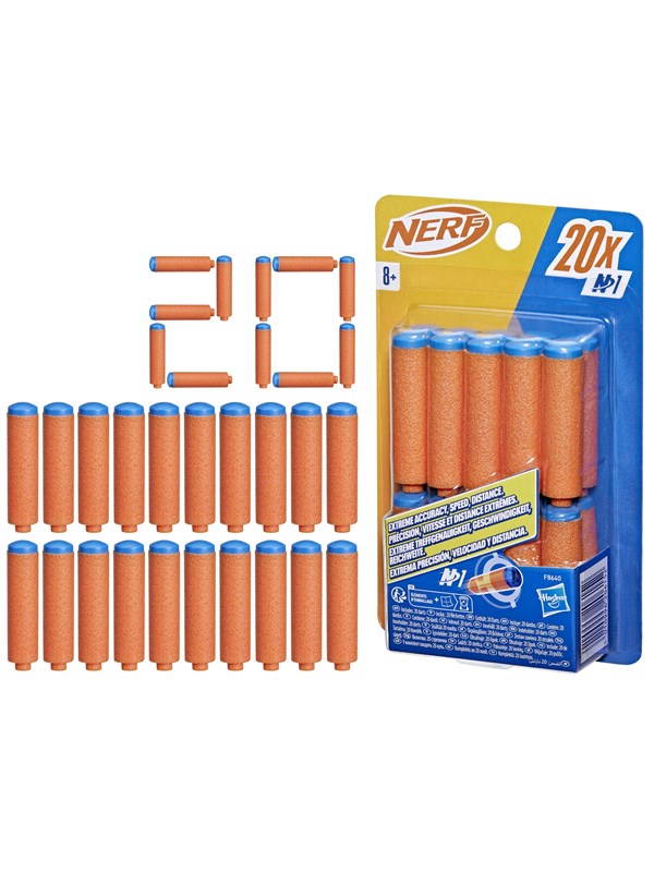 Hasbro Nerf N Series N1-ammukset – 20 kpl