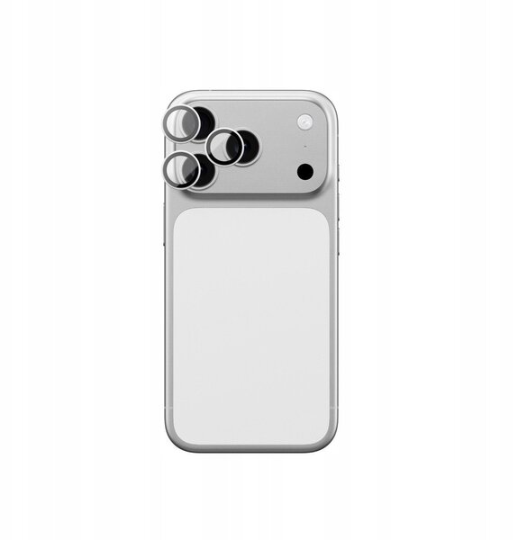 AmazingThing Sapphire Camera Glass for iPhone 17 Pro / Pro Max - with Silver Frame