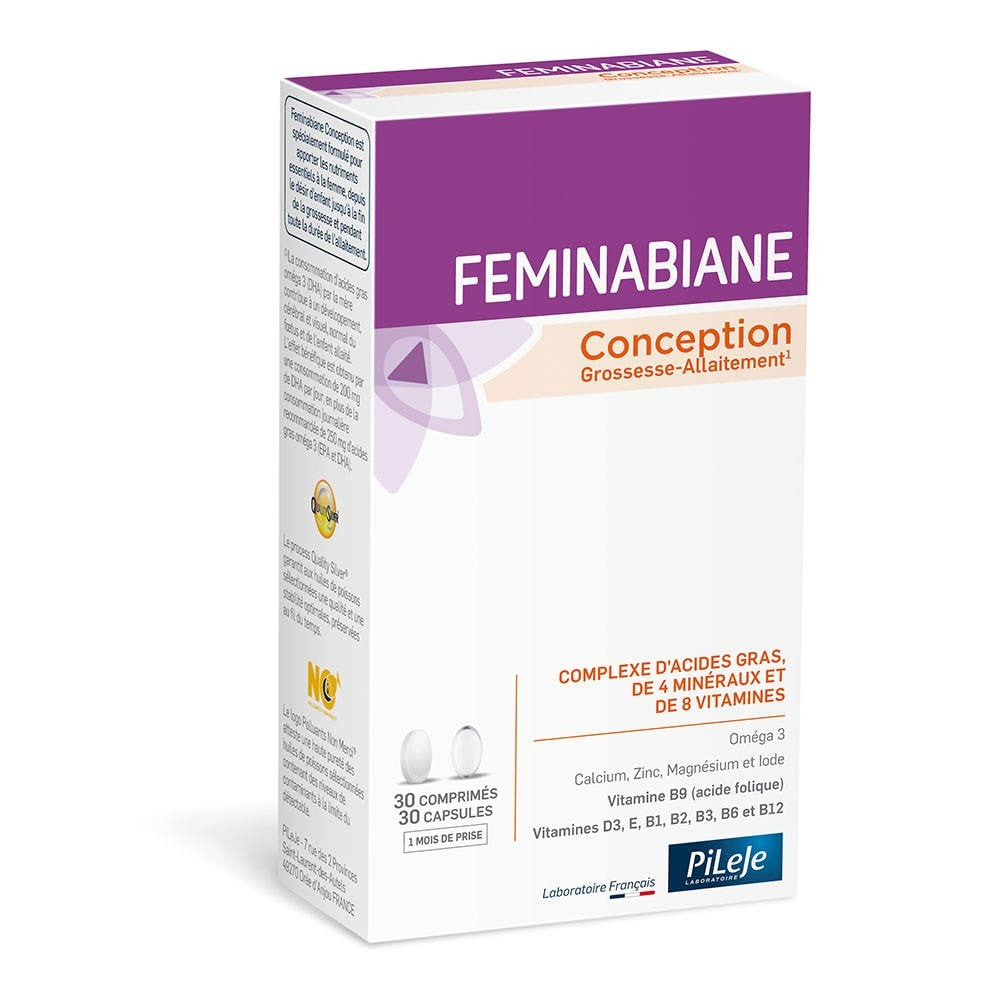 Pileje Feminabiane Design 30 tablettia + 30 kapselia