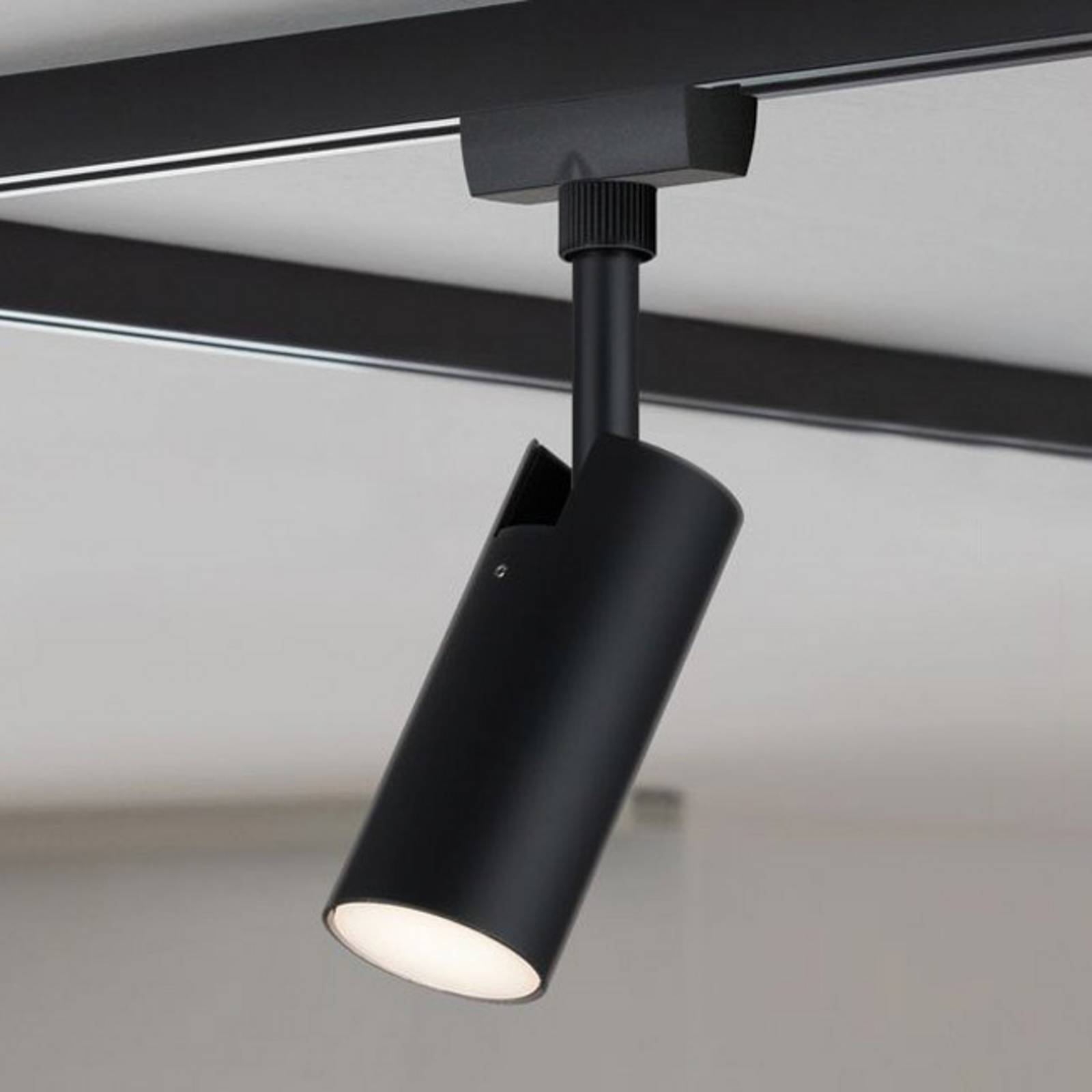 Paulmann URail LED-spotti Tubo musta 3 000 K