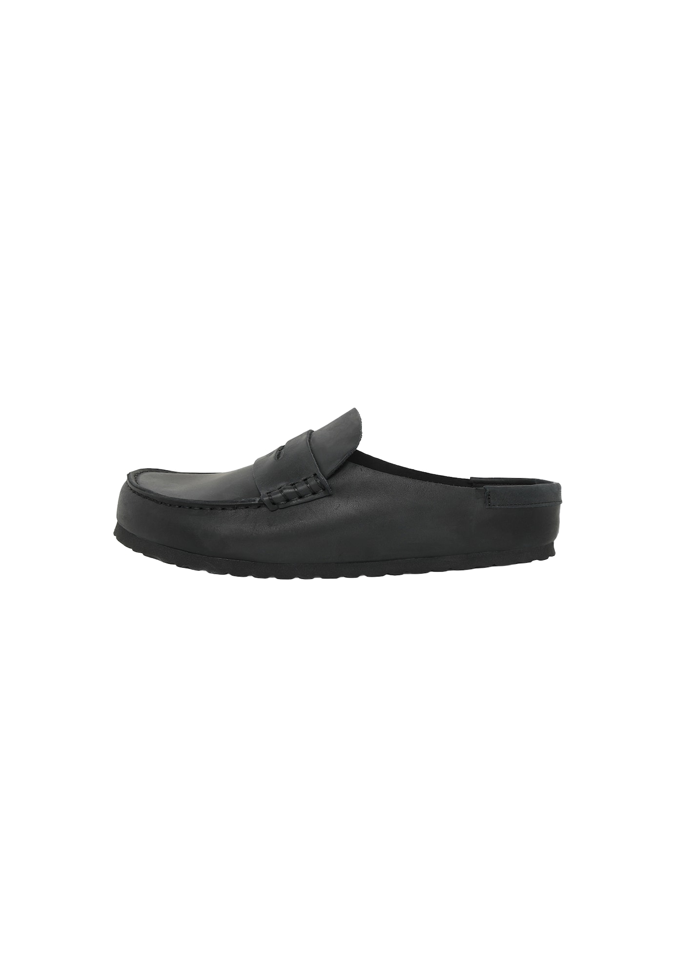 Birkenstock Naples Wrapped Natural Leather Oiled Regular Black
