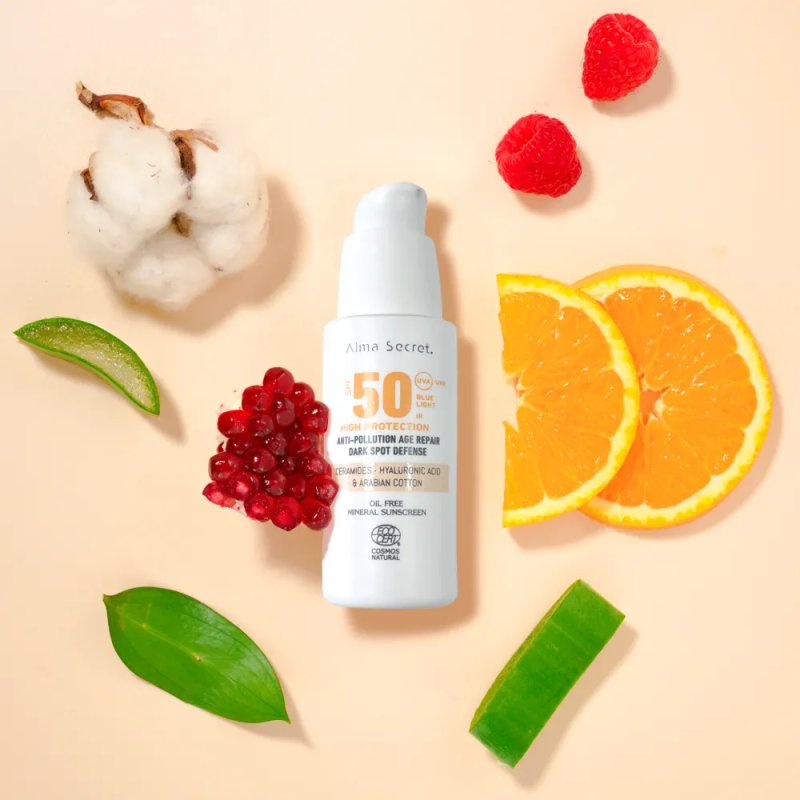 Alma Secret Solar Kasvovoide Värillä Spf50 Hiekka 50ml