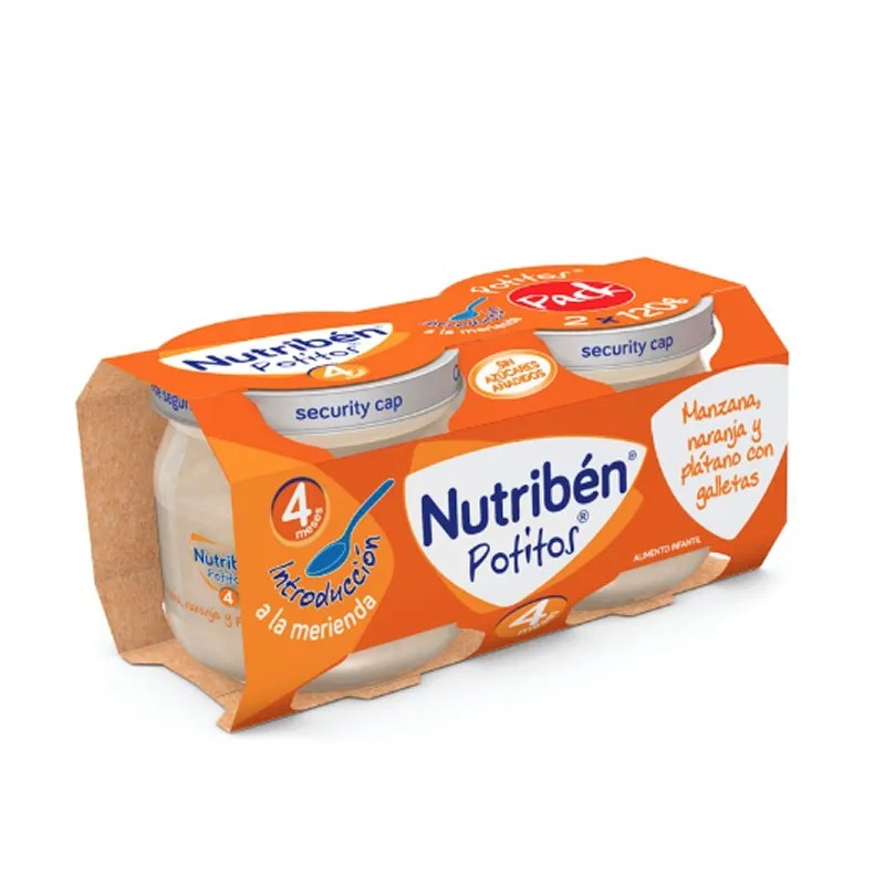Nutribén Potitos päärynä ja banaani 2 pakkausta 120 g