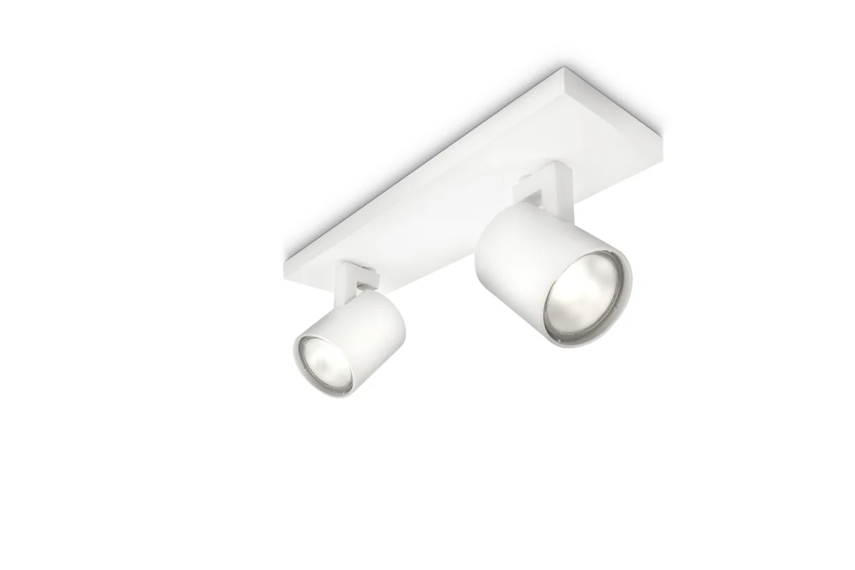 Philips myLiving Runner kohdevalaisin 2x, Kiskospotti, GU10, 2 lamppu(a), LED, 220-240 V, Valkoinen