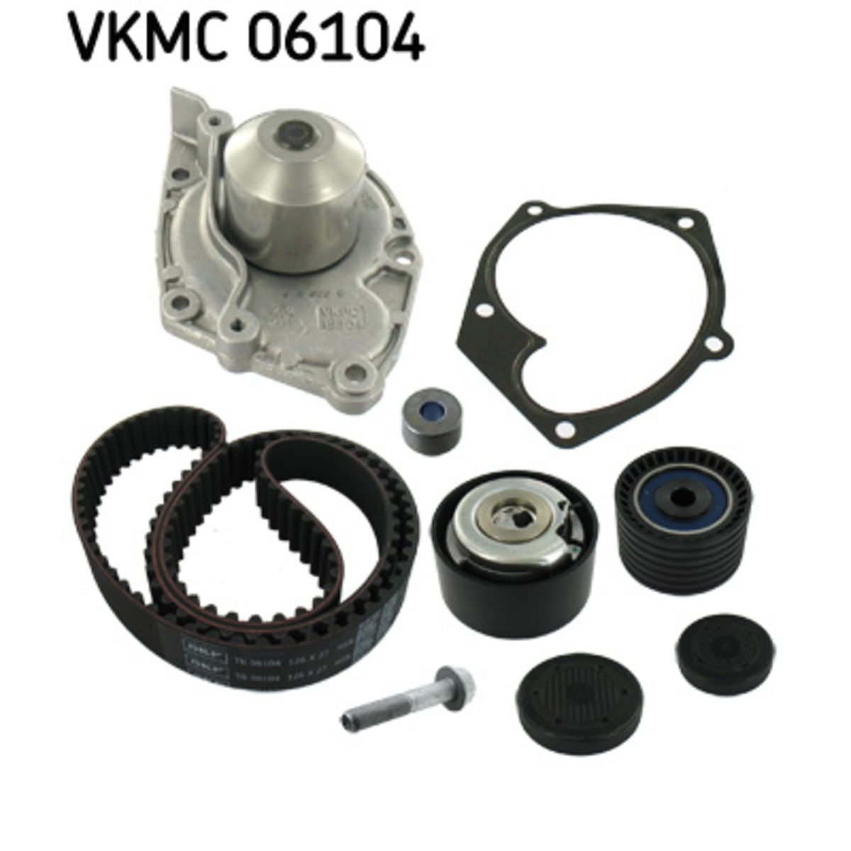 Vesipumppu + jakohihnasarja SKF VKMC 06104