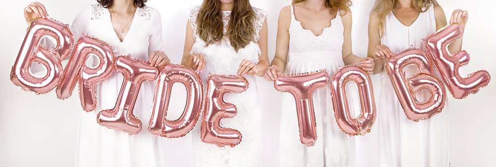 Bride To Be -kirjainilmapallot roosakultainen
