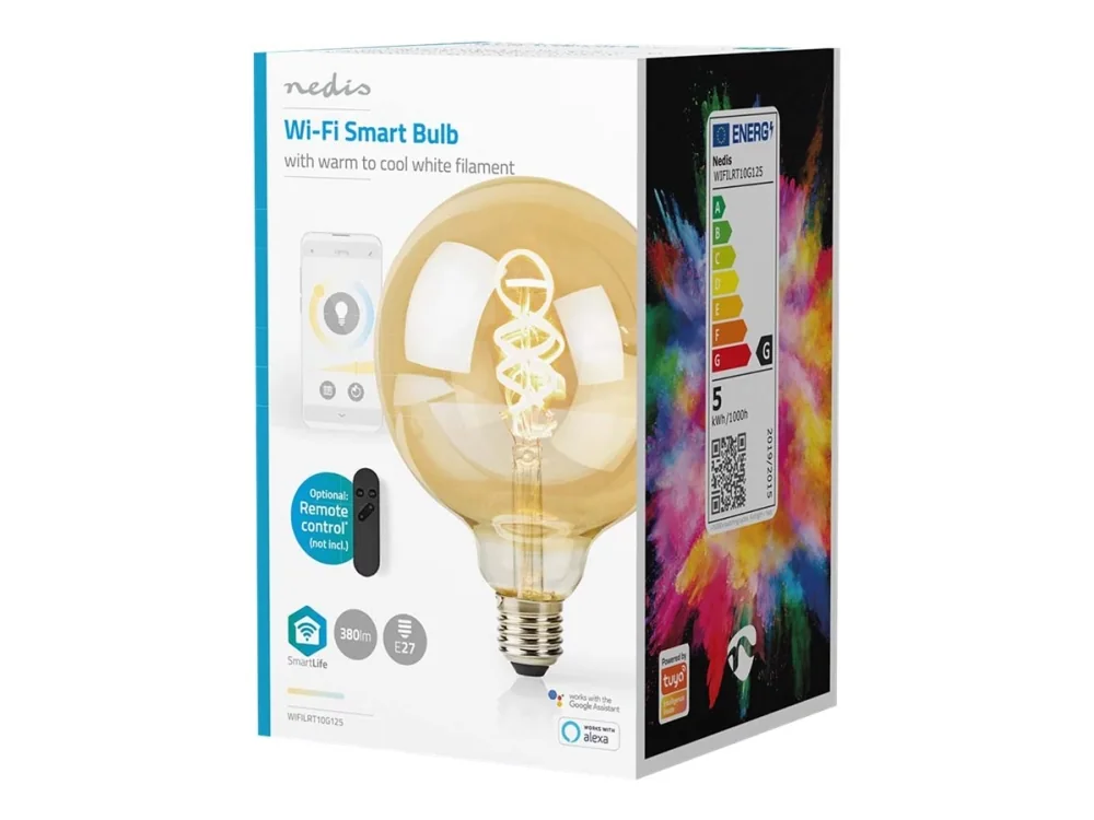 Nedis SmartLife, 4,9 W, 40 W, E27, 360 lm, 10000 h, Viileä valkoinen, Lämmin valkoinen