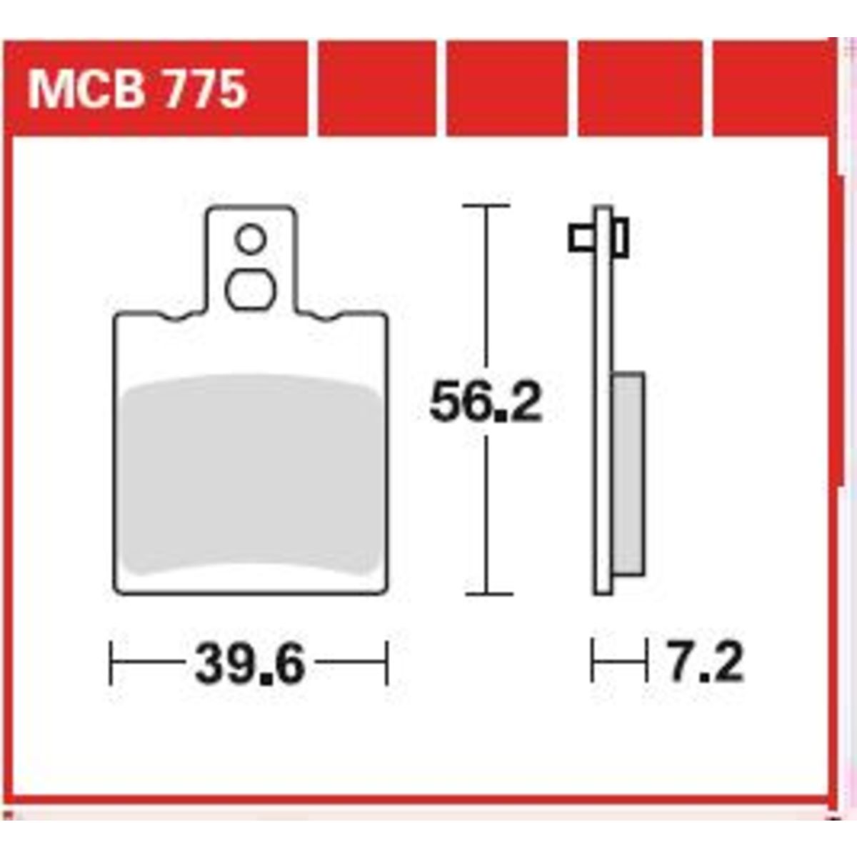 Jarrupalat, levyjarru TRW MCB775