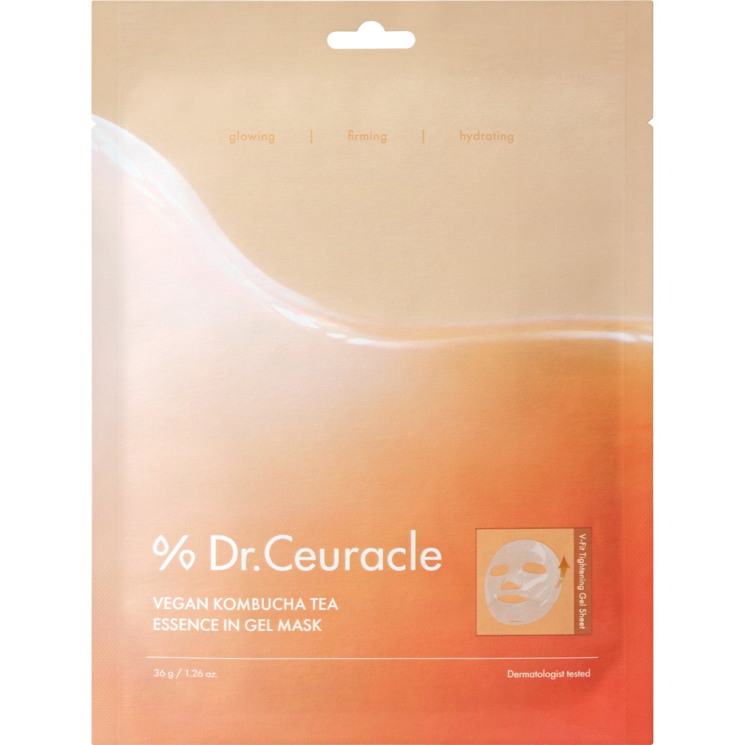 Dr. Ceuracle Vegan Kombucha Tea Essence Gel Mask 36 g