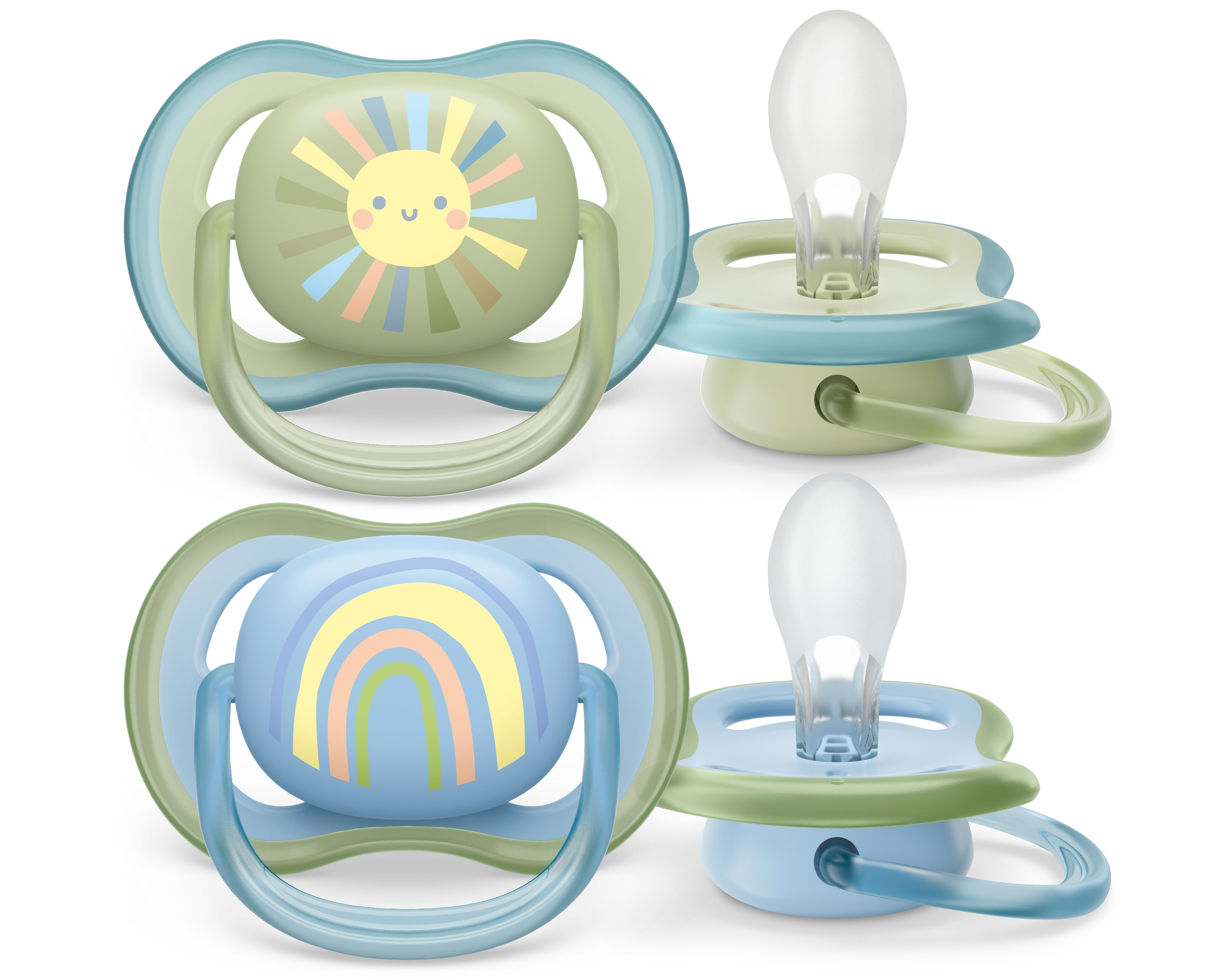Philips Avent Ultra Air Silikonitutit 0–6 Kuukautta – 2 kpl