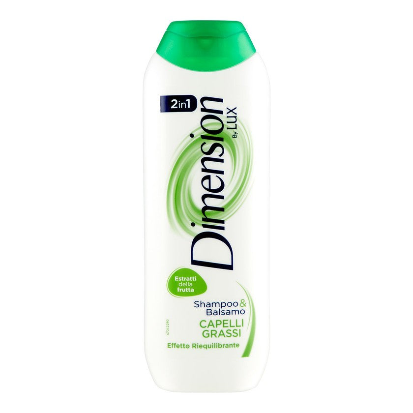 Dimension By Lux 2In1 Shampoo & Hoitoaine Rasvaisille Hiuksille 250 ml