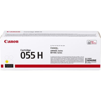 Canon 055 H-laservärikasetti, keltainen