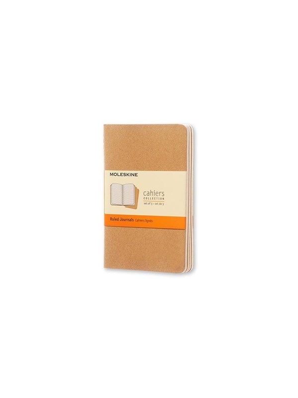 Moleskine Ruled Cahier - Kraft Cover (3 Set)