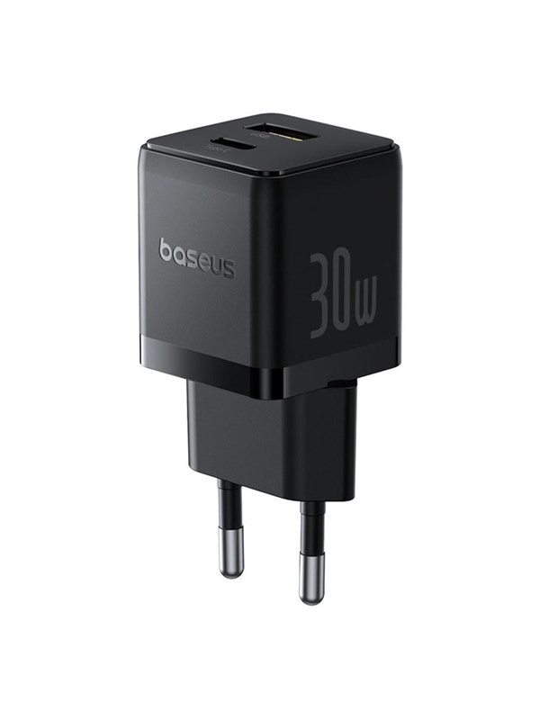 Baseus 30 W verkkolaturi 1 × USB-A + 1 × USB-C