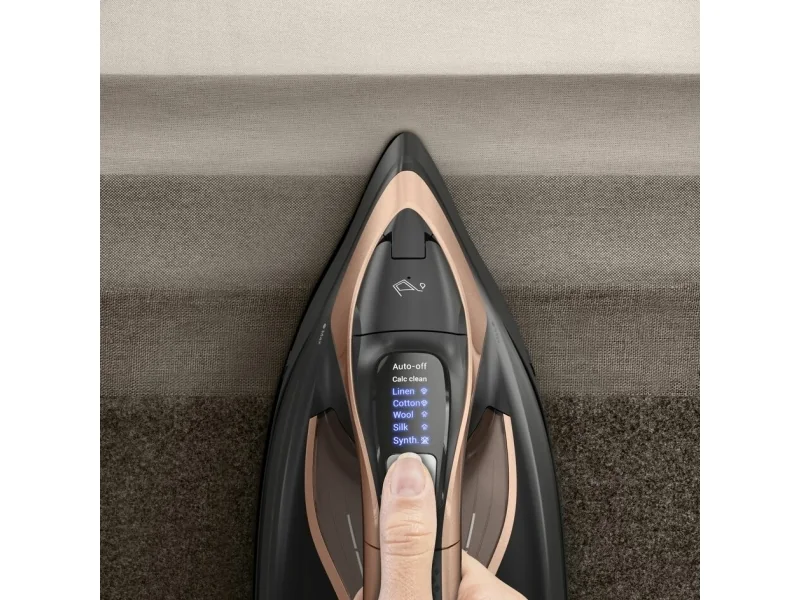 Tefal Ultimate Power Pro FV9E50, Kuiva- & höyrysilitysrauta, Durilium AirGlide Autoclean soleplate, 2 m, 300 g/min, musta, Kupari, 85 g/min