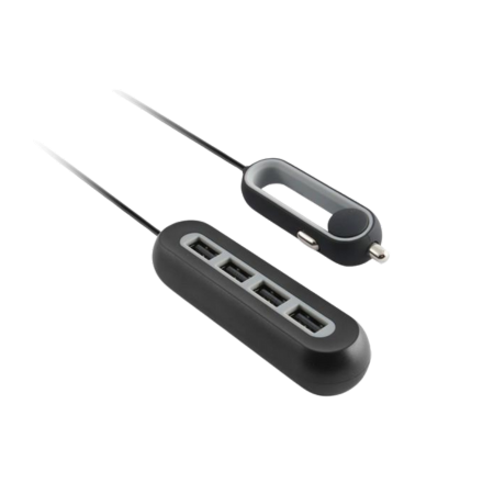 KSIX 4x USB A musta autolaturi - 1 5m