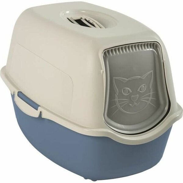 rotho Bailey Hooded litter box Blue, White