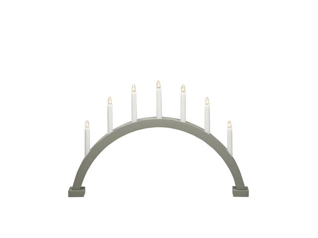 Konstsmide Elljusstake 7-arm båge 7 lj grå/grön 2272-965 Konstsmide