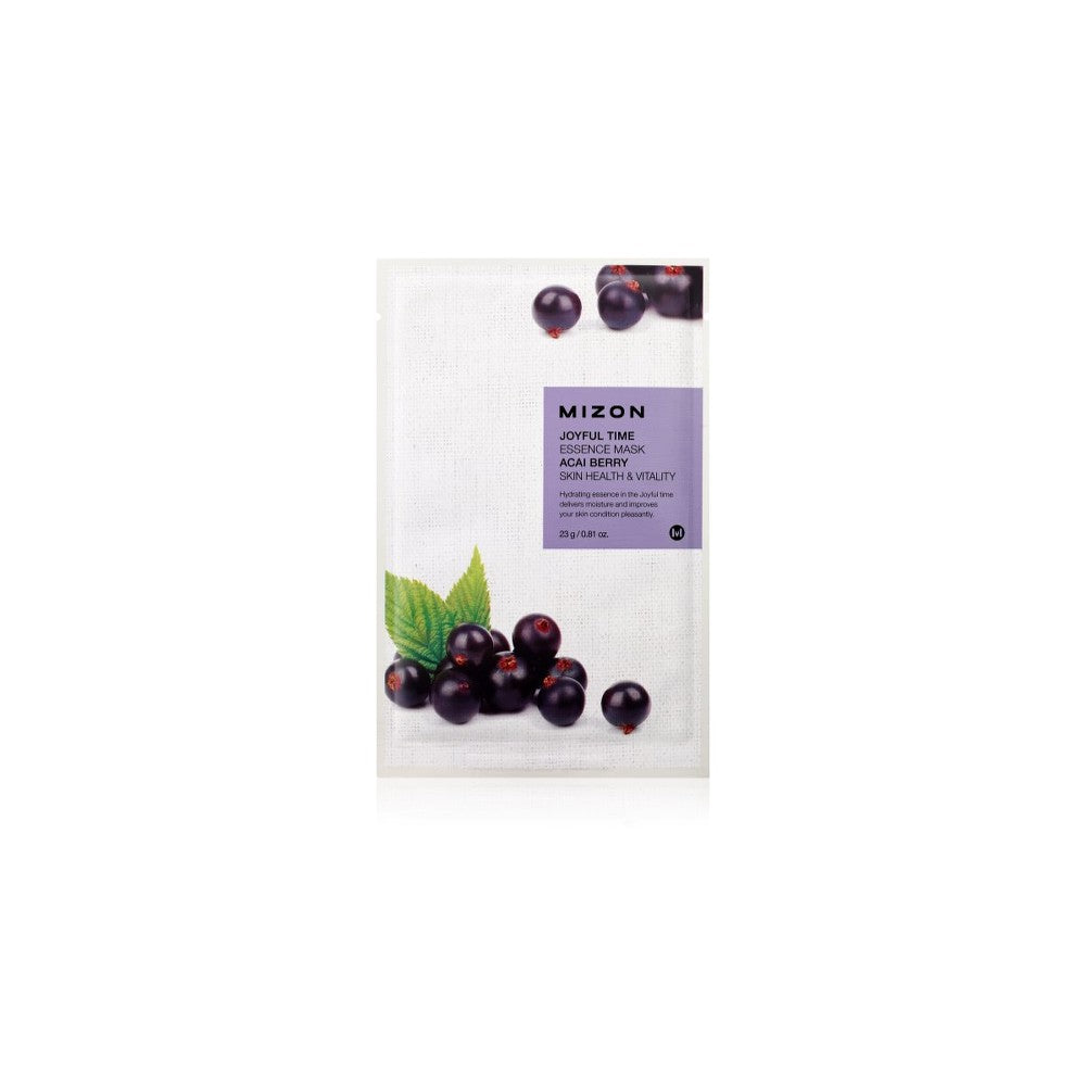 Mizon Joyful Time Acai Berry Sheet Mask for una Valaistunut ja elinvoimainen iho 23 g