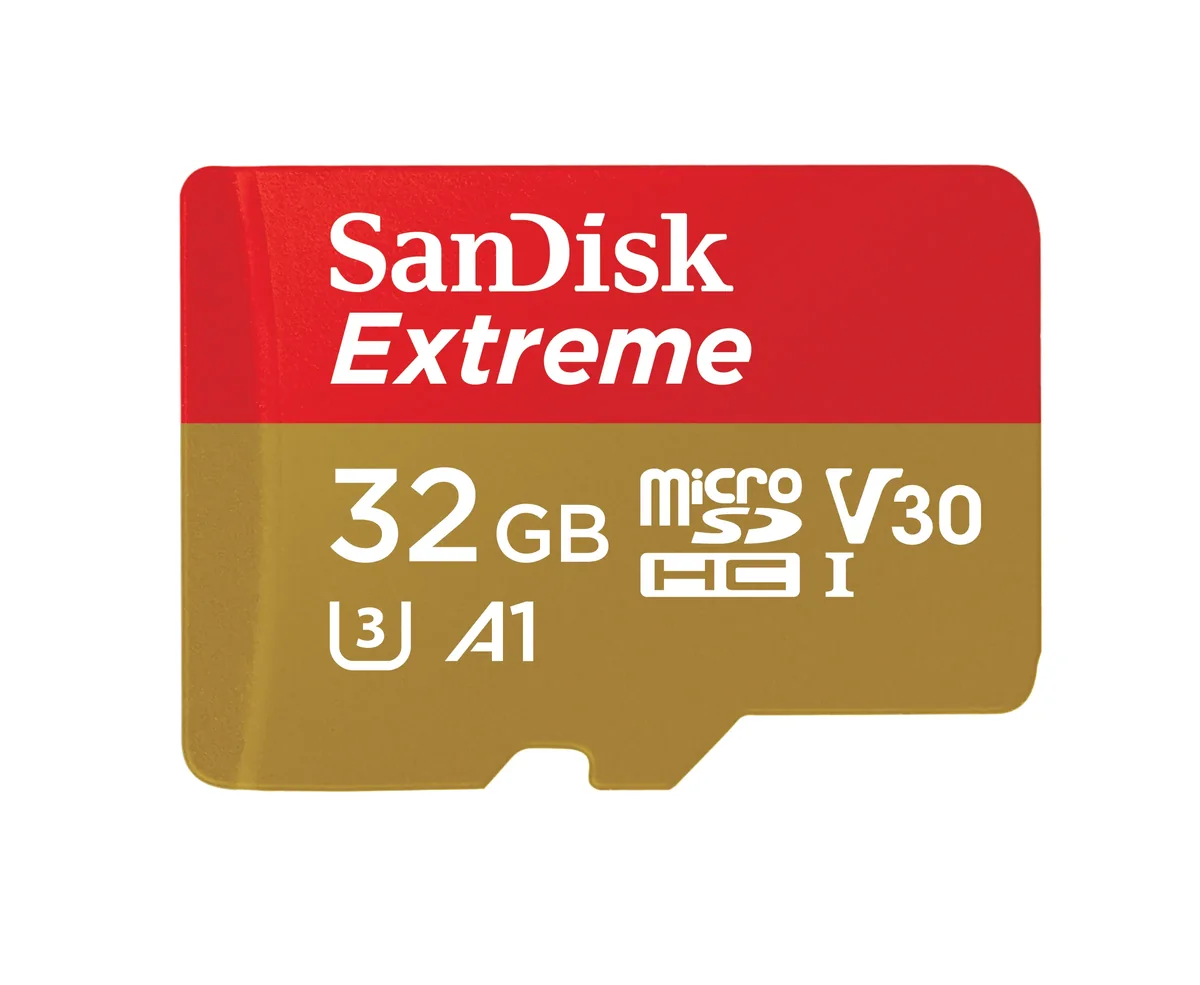 SanDisk Extreme 32 Gt MicroSDXC UHS-I U3 V30 A1 -muistikortti + SD-adapteri