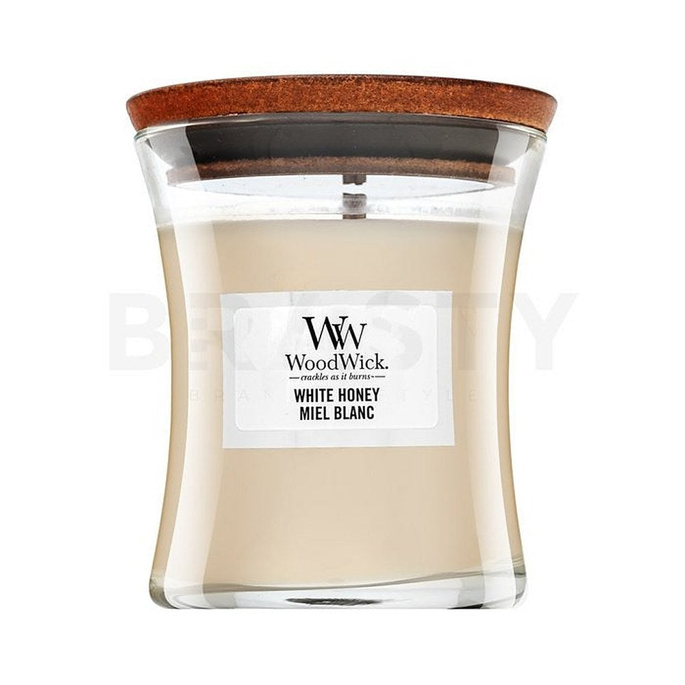 Woodwick Valkohunaja - Tuoksukynttilä - 85,0 g