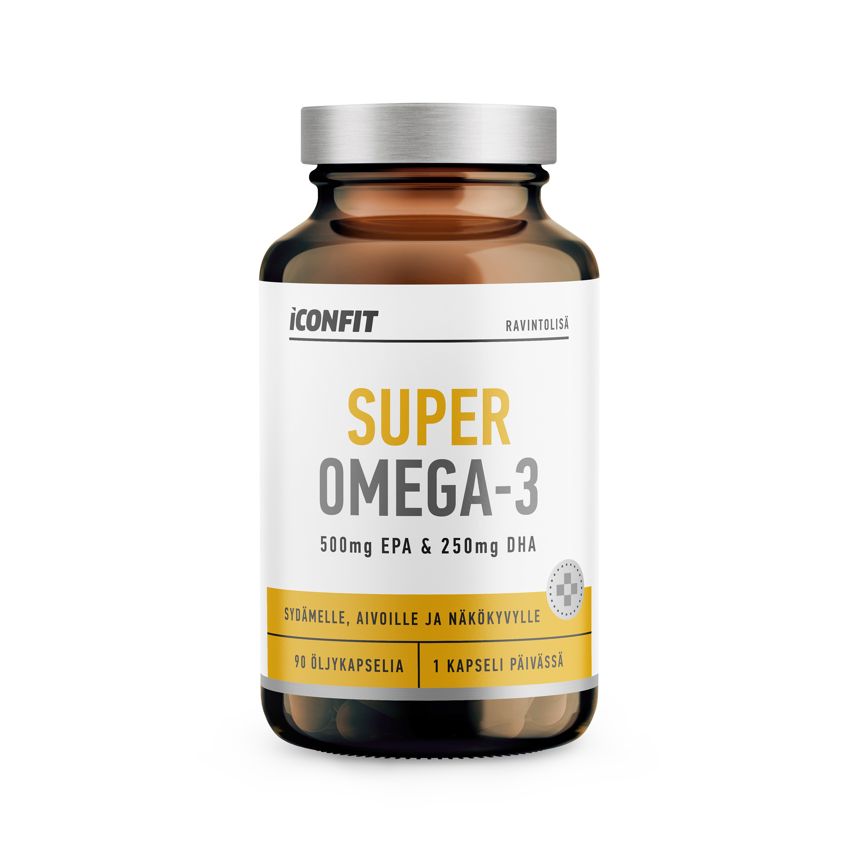 Iconfit Super Omega 3, (500mg EPA & 250mg DHA), 90 kpl
