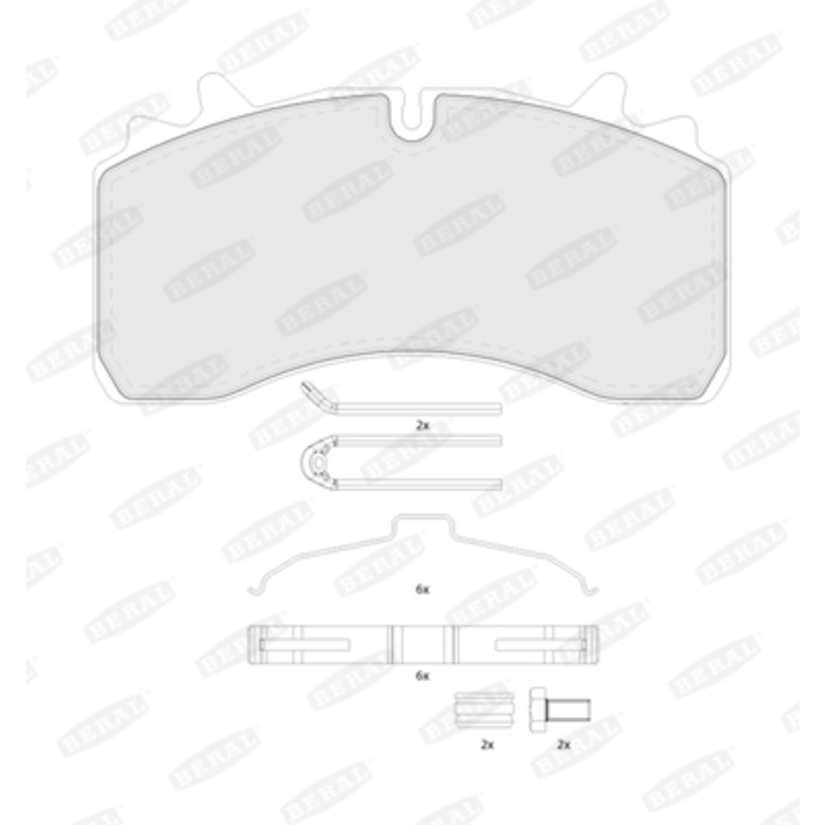Jarrupalat, levyjarru BERAL BCV29162TK