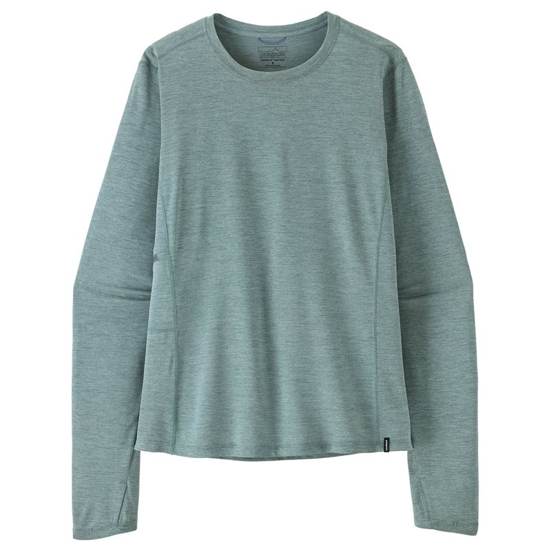 Patagonia W's L/S Cap Cool Sun Shirt Nouveau Green - Blue Sage X-Dye - S