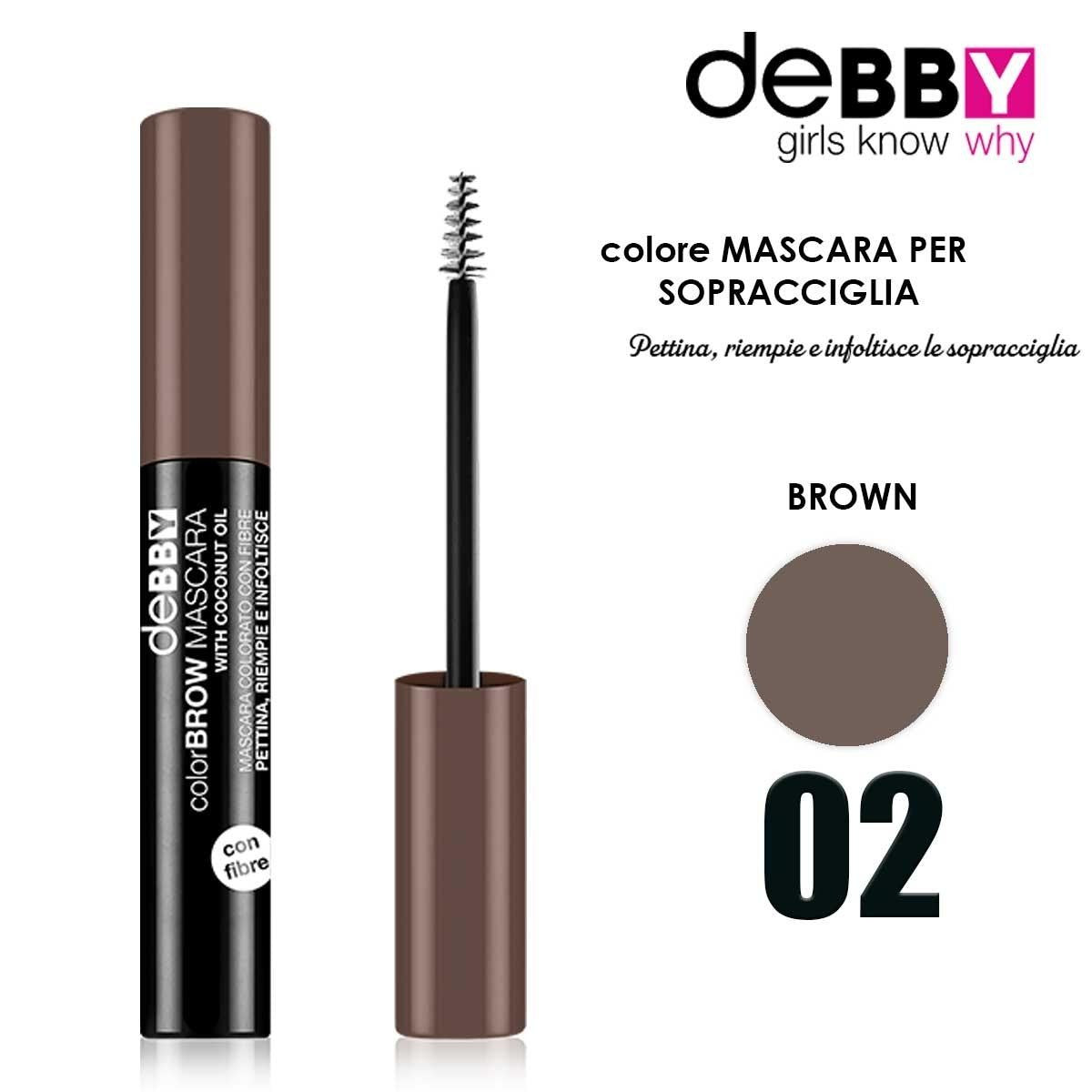 Debby Color&Brow Mascara 02 Ruskea
