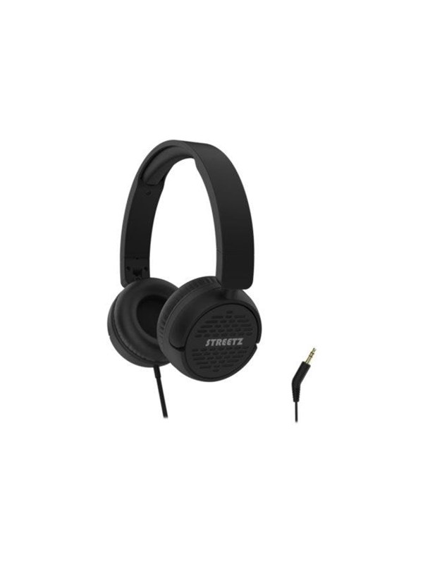 Streetz Streetz H110 kuulokkeet, taitettavat, äänenvoimakkuudensäätö, 3.5 mm, musta H110-BLK Vastaa: N/A