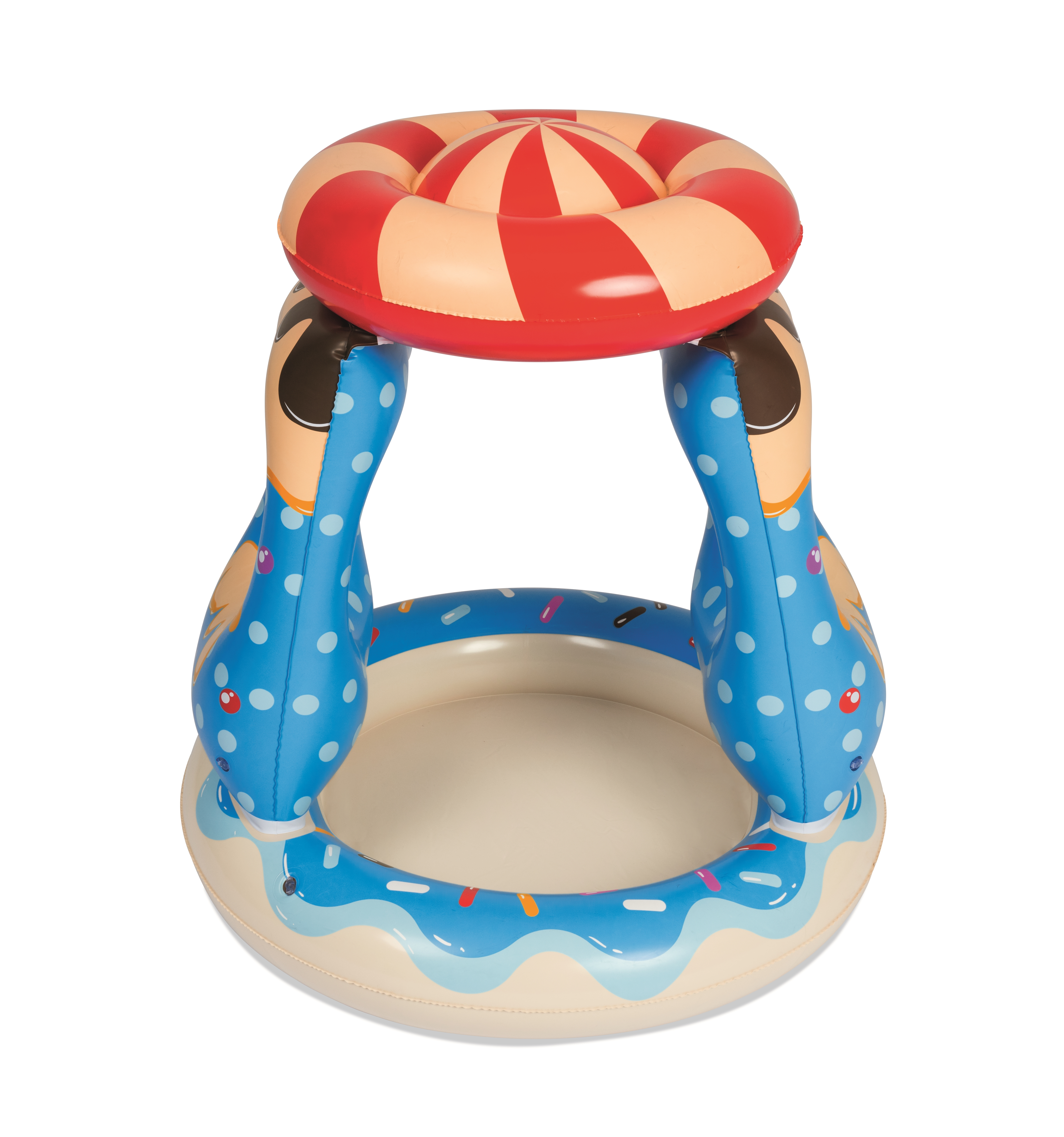 Bestway Candyville Toddler Inflatable Paddling Pool with Sunshade