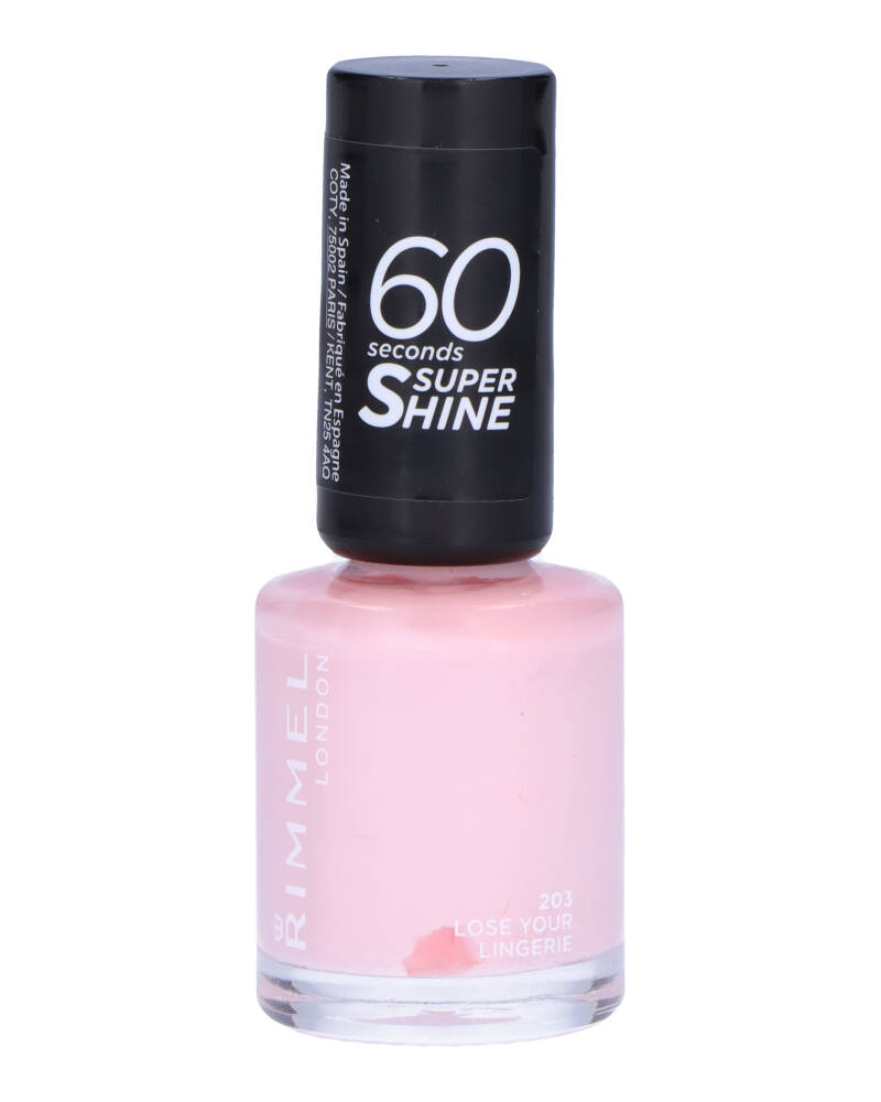 Rimmel 60 Seconds Super Shine Nail Polish 203 Loose Your Lingerie