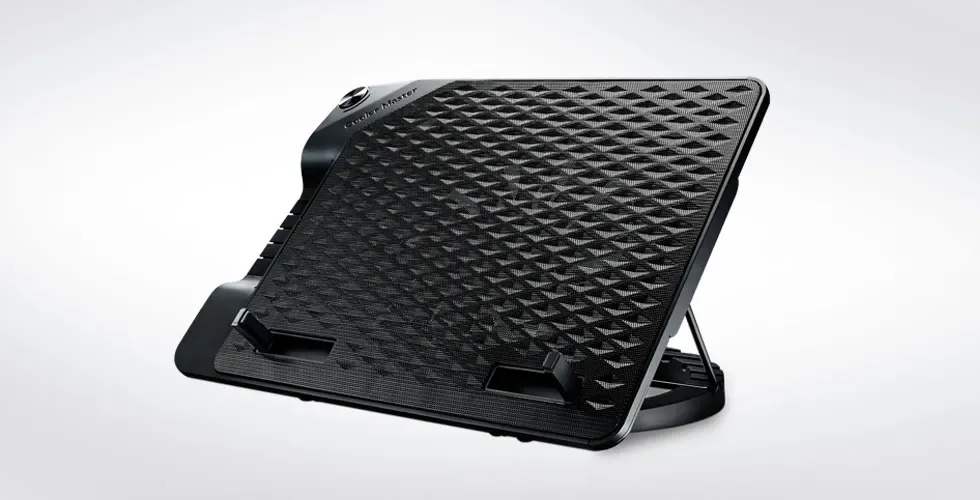 Cooler Master Notepal ERGOSTAND III - Jalusta kannettavalle tietokoneelle - 4-porttisella USB-keskittimellä, tuulettimella - 230 mm - musta